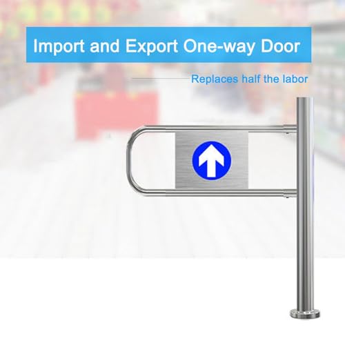 Puerta batiente automática autocirculante para mercados, almacenes y recintos: solución de Acceso Exterior unidireccional (90 cm/35,4 Pulgadas), para Libes & Par