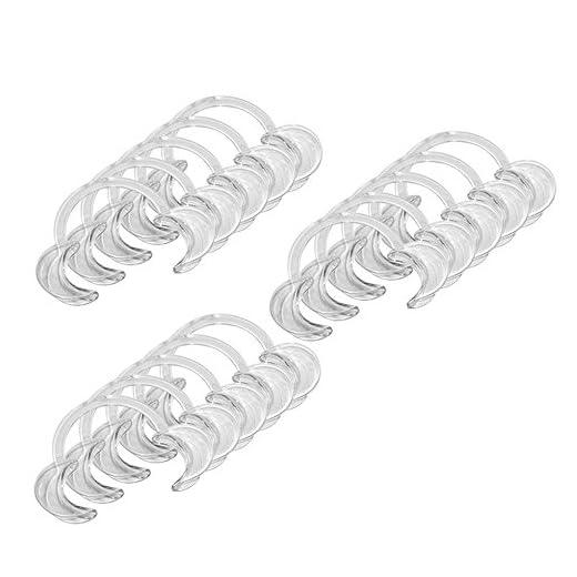 C-formad munskydd utmaning tandvård munöppnare kinderupprullare tänder blekande munstycke set för festspel 5-pack, 10-pack, 15-pack, 20-pack (15 st stor)
