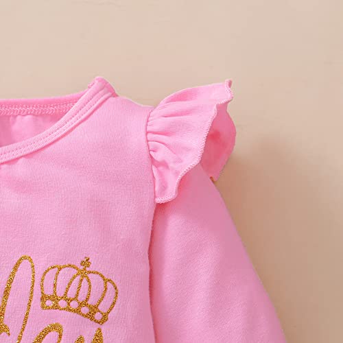 Lysmuch Kids Toddler Baby Girls Birthday Outfits Princess Vest Long Sleeve Shirt Mesh Bubble Tutu Skirt Set (A-Pink-Long, 4-5 Years) #TOP4