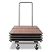 Alera Chair and Table Cart, 20-3/4w x 50-5/8d to 75-3/8d, Black