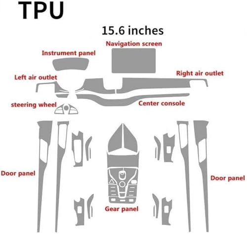 Film protection TPU BYD Song Plus console centrale auto