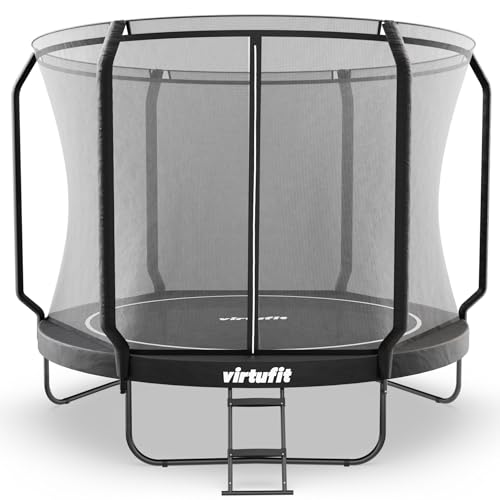 VirtuFit Trampoline de jardin de qualité supérieure pour enfants et adultes avec filet de sécurité - Extérieur - 305 cm - Trampoline