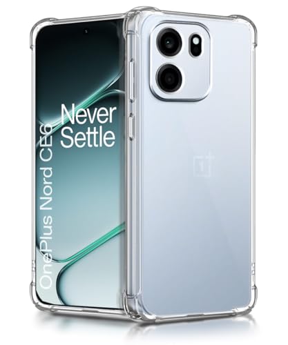 Image of WOW IMAGINE Clear Back Cover Case for 1+ OnePlus Nord CE 6 5G | Shockproof Soft TPU Case | Cushioned Edges for Ultimate Protection Back Cover Case - Transparent
