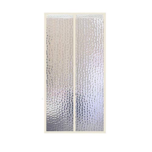 Preisvergleich Produktbild Wärmeschutzvorhang Magnet Thermo Türvorhang Fliegengitter Panel-Isolierung Thermovorhang Wasserdicht Winddicht Klimaanlage Fliegenvorhang Für Balkontür Wohnzimmer Von PUDDINGHH®,90 * 210CM