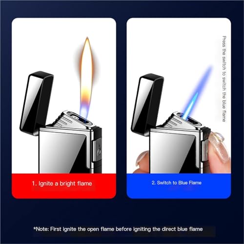 Encendedor de butano recargable con ventana visible que evita sorpresas 3