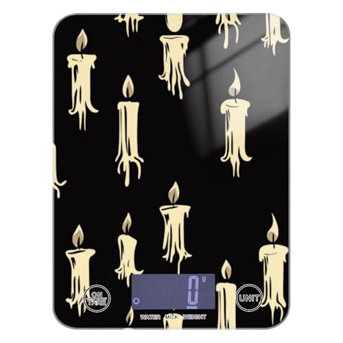 Candele nere senza soluzione di continuità facili da pulire bilancia digitale per alimenti da cucina 5 kg/5 g, 5 g di piccola scala grammi con 4 unità per cheto cottura cottura báscula para pesar