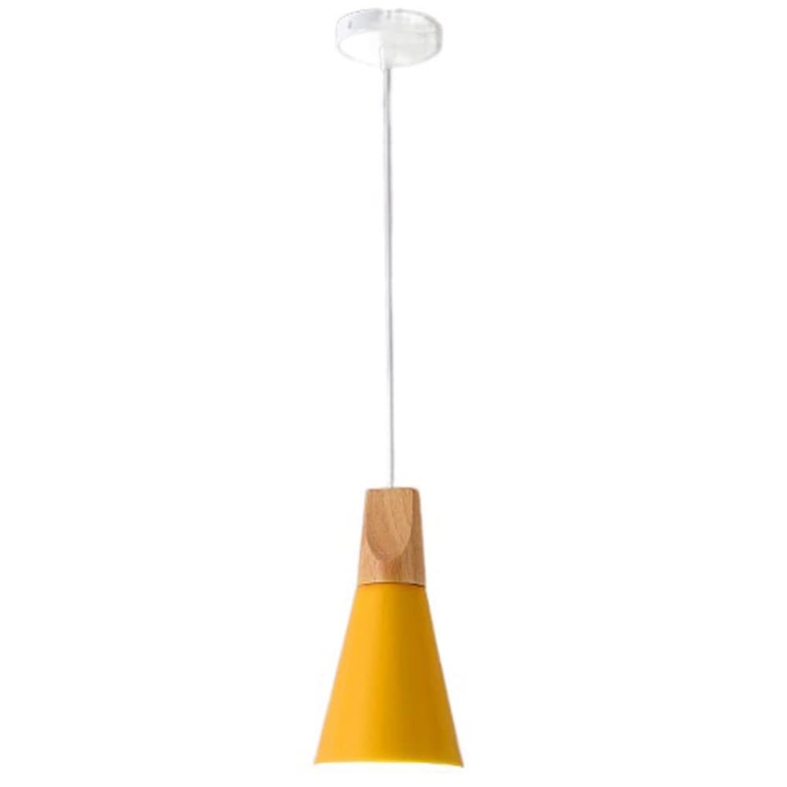 KHUKHU Macaron Color Chandeliers Creative Combination Pendant Shade Nordic Countryside Ceiling Light Personalized Design Light Hanging Lamp, Home Kitchen Island Pendant Light Fixture(Yellow,5.5in)