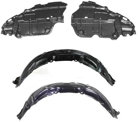 Parts N Go Fender Liner and Undercover Splash Guard Set for 2010–2011 Toyota Camry