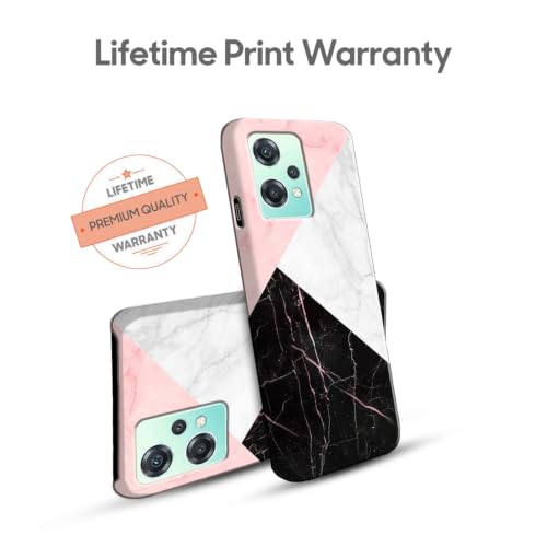 Image of COLORflow Back Cover Compatible with OnePlus Nord CE 2 Lite 5G | Beautiful Black White Pink Marble | Designer Printed Hard CASE Bumper Back Cover Compatible with OnePlus Nord CE 2 Lite 5G