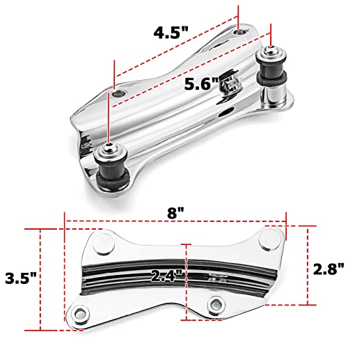 Mofun Detachable Sissy Bar Passenger Backrest With 4 Point Docking Hardware Kit Compatible With 2014-2023 Harley Touring Street Glide Road Glide Road King Electra Glide #TOP3