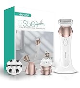 VOYOR Damenrasierer Elektrisch Intimrasierer für Frauen 4 in 1 Rasierer Damen Elektrisch Trimmer,...