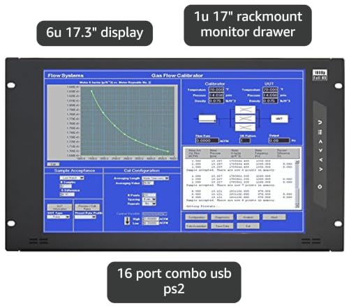 Image of Rackmount LCD Panel - 6U 17 inch 1920 X 1080 with VGA + HDMI Input, Part#RMP-161-F17, 3 Year Warranty