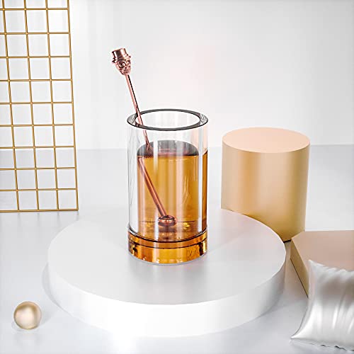 Stainless Steel Coffee Beverage Stirrers, 6Pcs Swizzle Stick Stirrer,Drink Stirrers Reusable Fit For Mixing Cocktail, Whiskey Hot Cocoa,Creamer (Rose Gold) #TOP4
