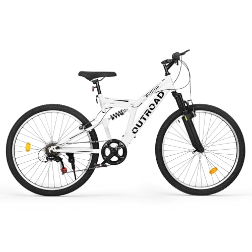 Outroad 26 Inch Mountain Bike, 7-Speed/High-Carbon Steel/Aviation Grade Frame with V Brake,...