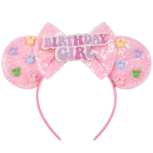 Image of FANYITY Mouse Ears, Sequin Mouse Ears Headband for Girls Women Halloween Birthday Party