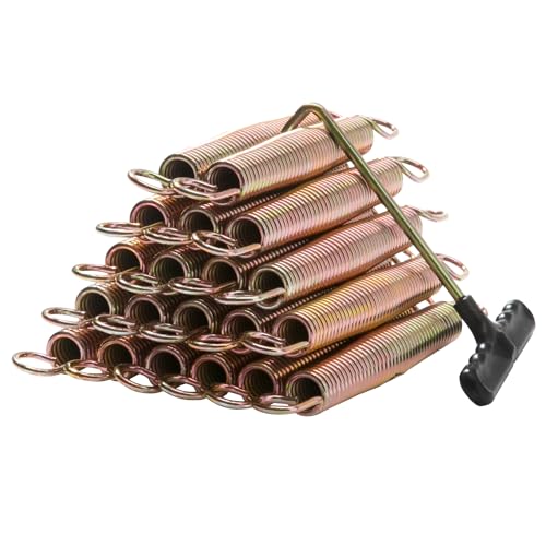 Skywalker, JumpKing, Upperbounce, Skybound Trampoline Springs - 7 Inch Stainless Steel Replacement Parts Kit with Spring Tool - Weather-Resistant Accessories - 20 Pack
