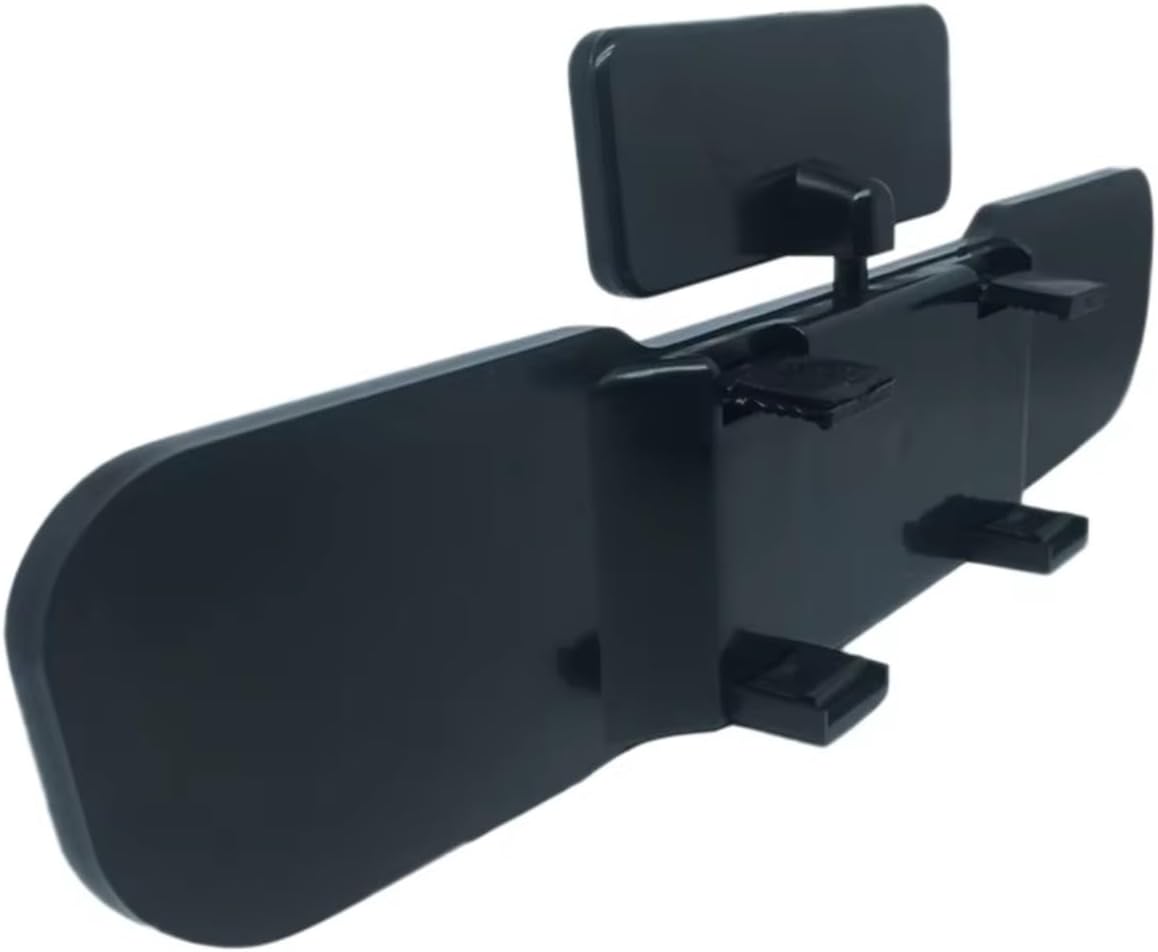 Car Interior Rearview Mirror for ABS Glass Black 300x70mm100x40mm Car Rotatable 2 In 1Wide Angle Double Rearview Interior Mirror
