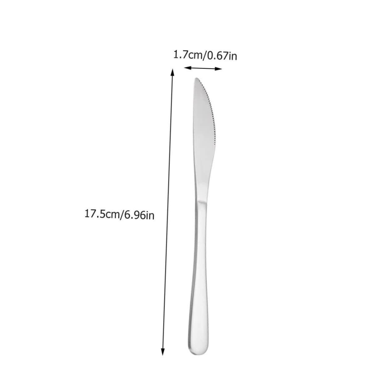 Cabilock 5pc Stainless Steel Western Tableware Set Fork Spoon Knife Soup Ladle Dinnerware Hotel Supplies