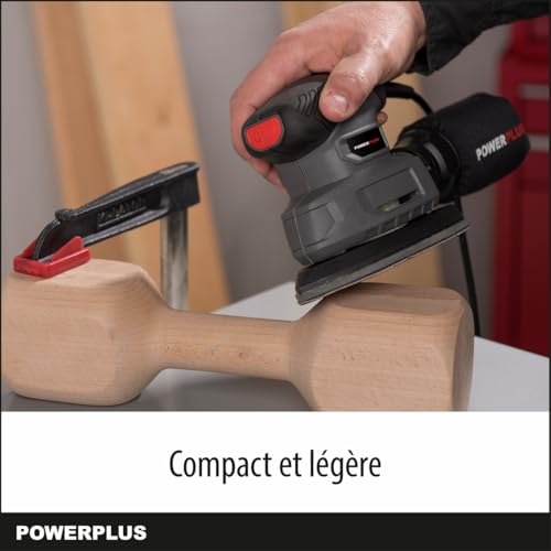 Ponceuse à main électrique Powerplus pour poncer sans poussière les angles - 6