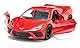 siku 2359, Chevrolet Corvette Stingray, Spielzeug-Auto, 1:50, Metall/Kunststoff, Rot, Motorhaube und Türen zum Öffnen, Wechselbare Räder
