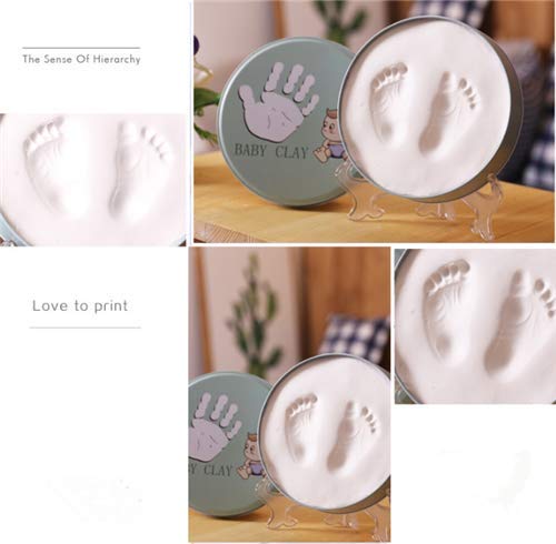 Baby Ornament Keepsake Kit - Handprint & Footprint Clay Casting Kit - Unique Baby Shower for Newborn Boys and Girls - Personalized Registry, Nursery Decor
