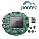 Pontec 40280 PondoSolar Lily Island, grün - Solarwasserspielpumpe mit Akku, Wasserspiel, Solarfontäne, Solarstromsystem, Teich, Kleingarten