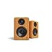 Kanto 2 Channel Powered PC Gaming Desktop Speakers - 3" Composite Drivers 3/4" Silk Dome Tweeter - Class D Amplifier - 100 Watts - Built-in USB DAC - Subwoofer Output - YU2BAMBOO (Bamboo)