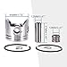 GOOFIT 44mm Cylinder Carburetor Air Filter Ignition Coil Set Big Bore 53cc 54cc Top Kit of Piston for 47cc 49cc 2-Stroke Engine Pocket Bike Atv Quad Motocyle Yellow