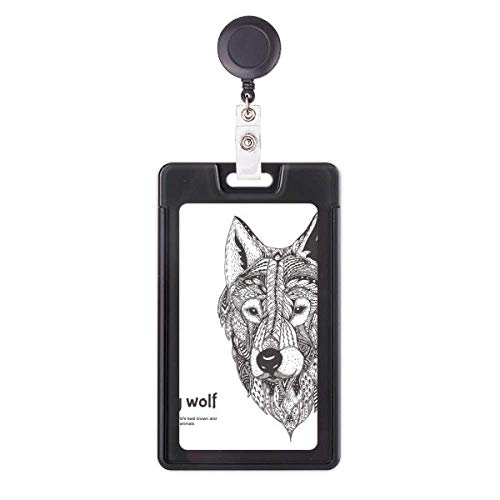 Étui rétractable pour badge haute finition design gentleman