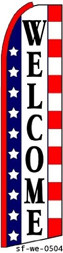 Welcome X-Large Swooper Flag