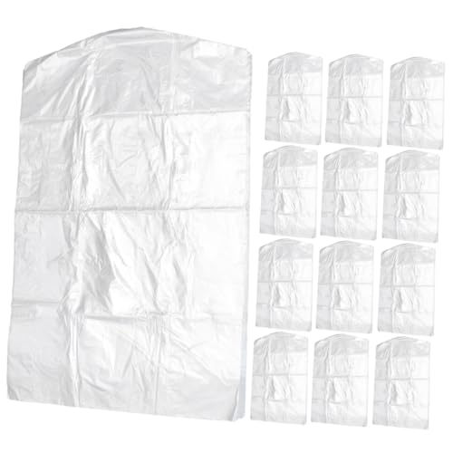 MAGICLULU 20pcs Hanging Garment Bags Dry Cleaning Shop Tool for Clothing Dust Covers Storage
