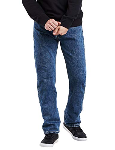 Levi's Men's 505 Regular Fit Jeans Medium Stonewash 46x32