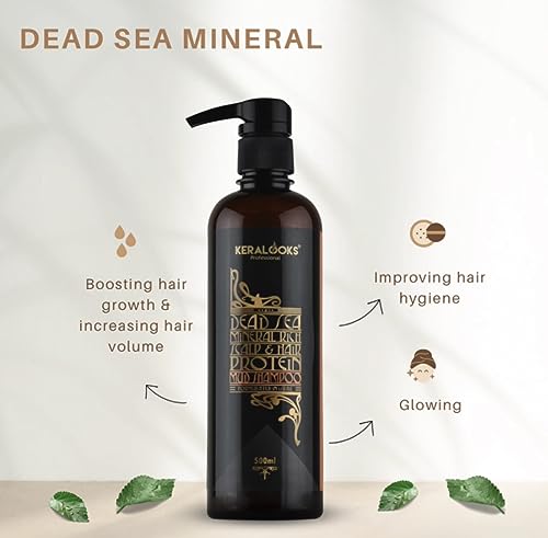 Image of Combo of Mud shampoo and Mud scalp Hair Mask, 500ml each With Free with Argan Oil Hair Serum 50ml With Dead sea minerals | Dead sea mud mask