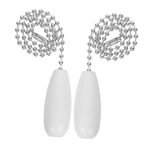 Baluue 2 piezas Extensor de Cadena Decorativa para Ventilador de Techo Colgante de Madera Elegante Accesorio Práctico para Control Cómodo y Ajuste de Altura Fácil Lámparas y Ventiladores