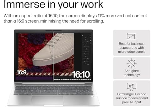 Image of HP EliteBook 660 G11 Business AI PC Laptop (16 inch FHD+ Anti-Glare, Intel 12-Core Ultra 7 165U, 16GB DDR5, 512GB SSD), Backlit, Fingerprint, 5MP IR Webcam, 2x Thunderbolt 4, Fast Charge, Win 11 Pro