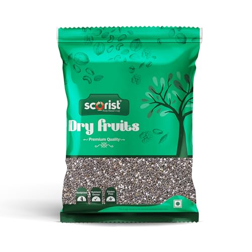 Image of Scorist Premium Chia Seeds 200g I Seeds for Eating | Seeds for Weight Management | Rich in Calcium, Protein & Fibre