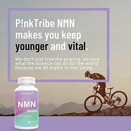 Cápsulas NMN, suplemento NAD+, mononucleótido de nicotinamida NMN de 500 mg con péptidos de colágeno, ácido hialurónico, para la longevidad y la energía antienvejecimiento (1 Pack)