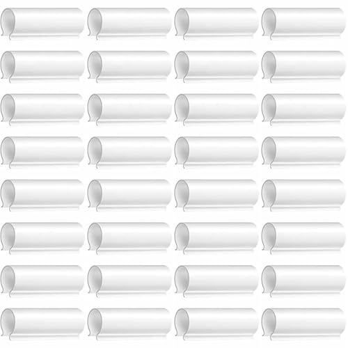 Opatiny Morsetti a scatto per telai di serre in PVC, set da 32 pezzi, compatibili con tubi da 12,7 a 38 mm, ideali per coperture di file, scudi per uccelli e montaggio di rifugi