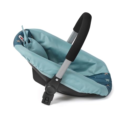 Asiento de coche para muñecas Bayer Chic 2000 con adaptador estrellas turquesas 3
