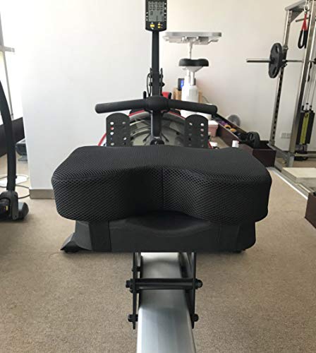 weffort Rowing Machine Seat Cushion Fits Concept 2 with Thicker Memory Foam, Washable Cover, and Straps- Works Great with Exercise Recumbent Stationary Bike - Thumbnail 7