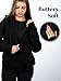 Cloud Essentials Womens 2025 Zip Up Oversized Sweatshirts Y2K Hoodies Casual Long Sleeve Sweatshirts Fall Spring Track Jackets with Pockets (Black, Small)
