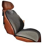 CUTEAS Cuscino Riscaldante Per Sedile Auto DC 12V Riscaldatore Rapido Invernale Termico Universale Per Berlina/SUV Coprisedile Universale(Black 1pc)