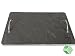 Produktbild Belleset® Schiefertablett mit Metall-Griffen, rechteckig, 36 x 26 x 3,4 cm, Schiefer Tablett Buffet Buffetplatte