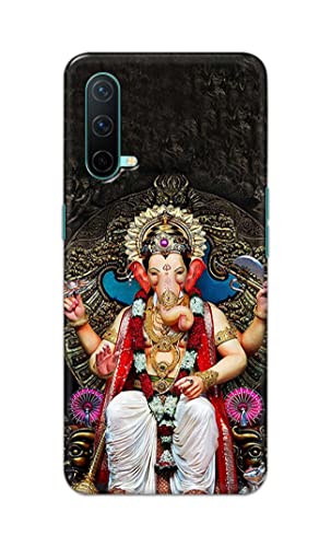 Image of PRINTFIDAA Lord Ganesh Bappa Moriya Printed Designer Hard Back Case Cover for OnePlus Nord CE 5G (2021), OnePlus Nord Core Edition 5G (2021) -(TI) MVN1010