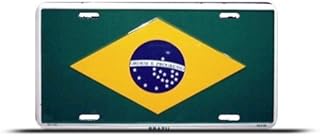 Brazil Brasil Brazilian Metal License Plate Sign