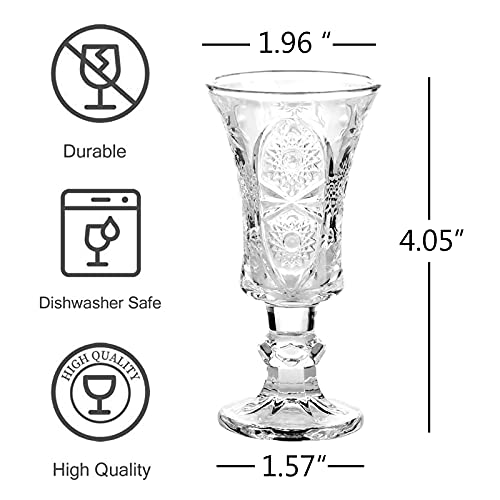 Shot Glasses, 1.5oz Shot Glasses Set of 6/Cordial Glasses/Sherry Glasses - Image 3