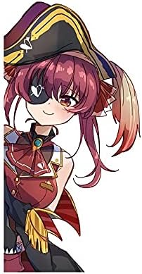 代引可 Earlfamily 13cm マリンホロライブカーステッカー日焼け止めアニメデカールかわいいスクラッチプルーフフロントガラストランクデコレーションカーラベル 13cmx8 4cm Sungaipenuhkota Go Id