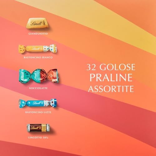 Lindt Scatola Praline Gli Assortiti, 32 Praline assortite di cioccolato, in confezione 320g