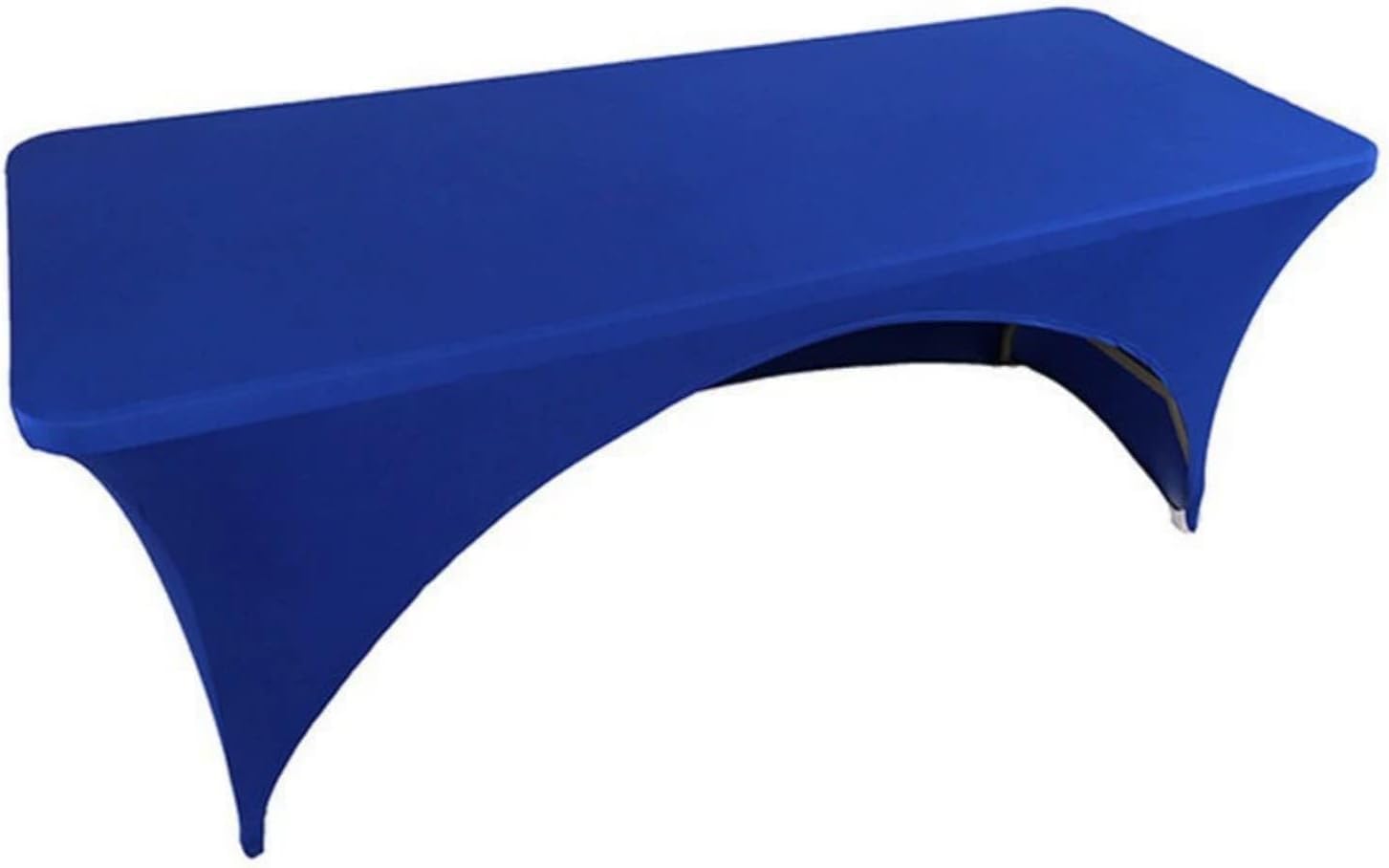 KIJyfgTR Rectangular Spandex Tablecloth – Ideal For Weddings And Birthdays(Dark Blue,6FT 183x76cm)