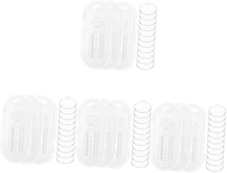 STOBOK 176 Peças Fichário Fivela Discos De Plástico Pasta De Plástico Preto Fichário Fichário Anéis De Ligação Redondo Disco Fichário Folha Solta Disco Redondo Disco De Expansão